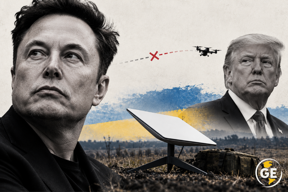 Starlink limita drones da Ucrânia e Musk aponta para Trump: o risco de uma guerra sem conexão